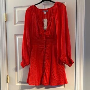 Urban Outfitters Scarlet Button-Down Dress